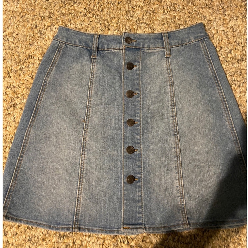 Mossimo Supply Co. Denim button front skirt
